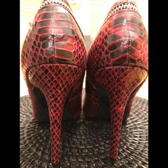 NEW C LABEL MAROON/Blk Sz8 HEELS - Picture 8 of 8